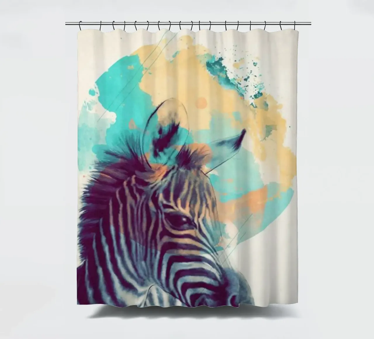 amy hamilton zebra art print rideau de douche de kbm store