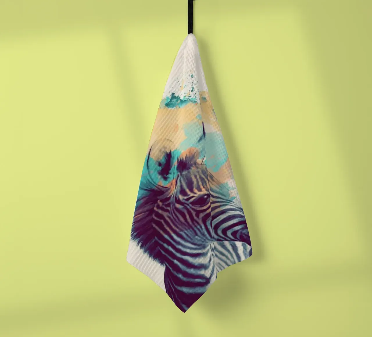 amy hamilton zebra art print torchon de kbm store