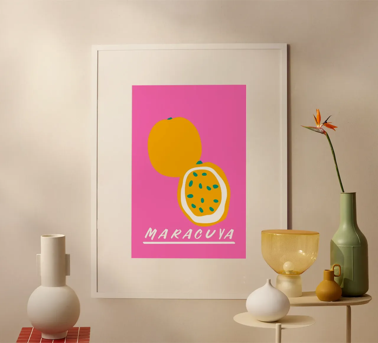 Maracuya poster con telaio in plastica da Mariery Young