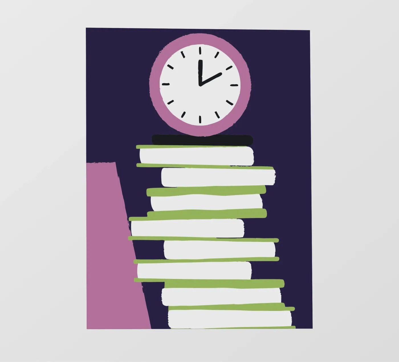 Orologio e libro pellicola backlit da TRENDY POSTER SHOP
