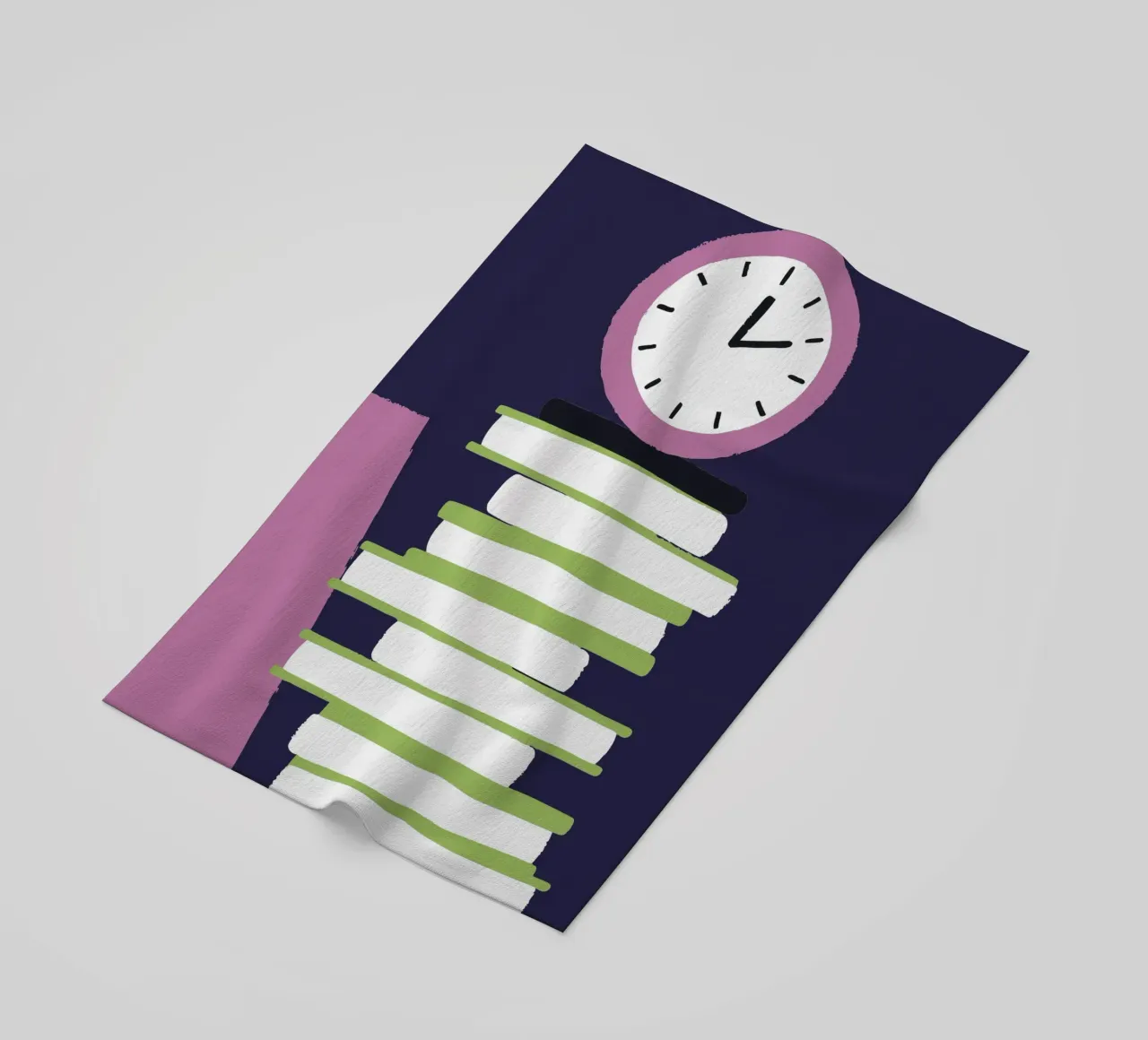Orologio e libro telo mare da TRENDY POSTER SHOP