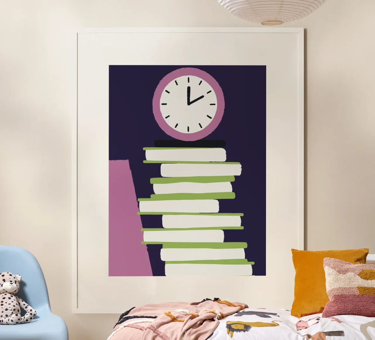 Orologio e libro carta hahnemühle da TRENDY POSTER SHOP