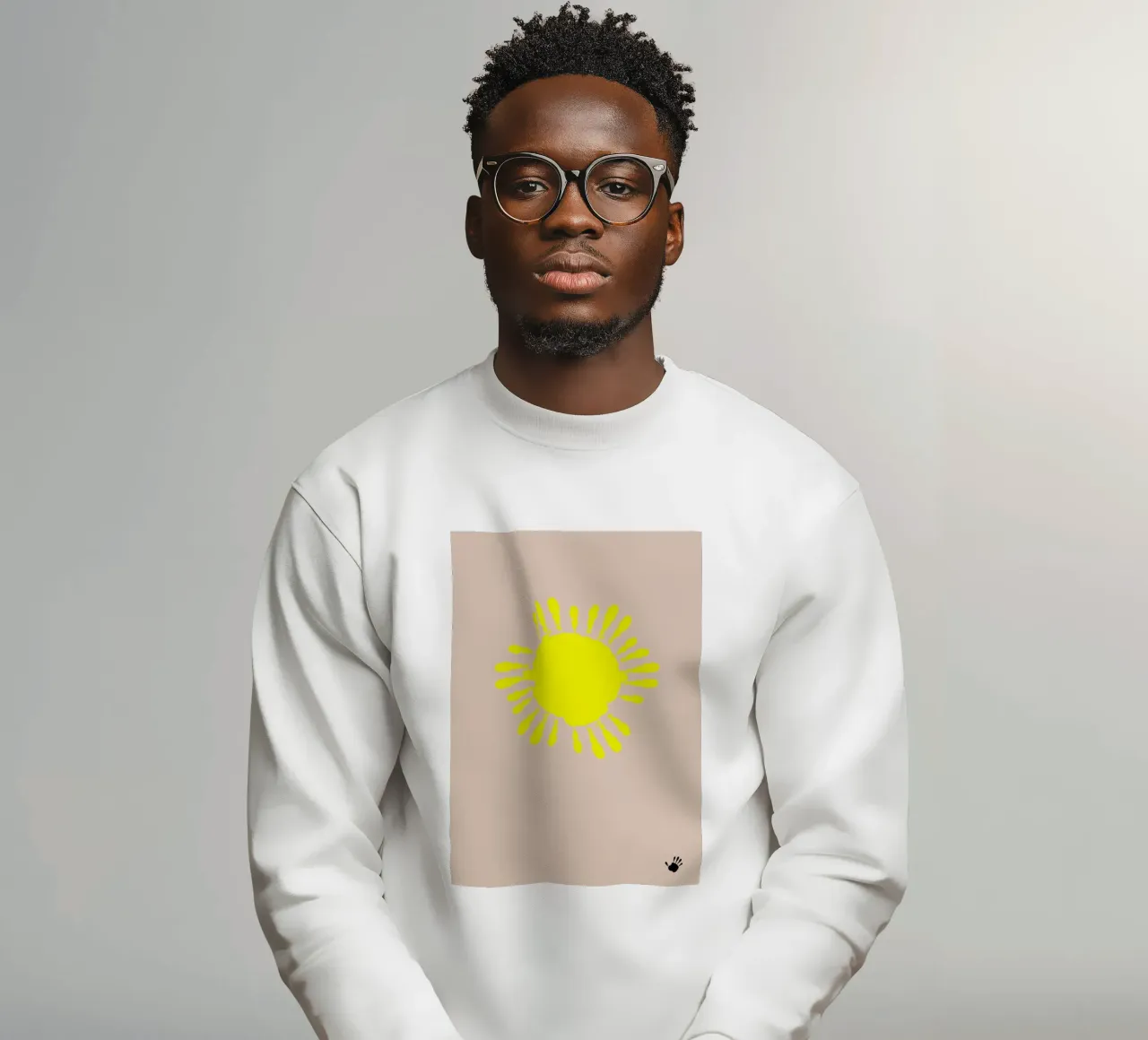 the sun. small hands. (mehrere Varianten verfügbar) felpa da FRICKE DESIGN
