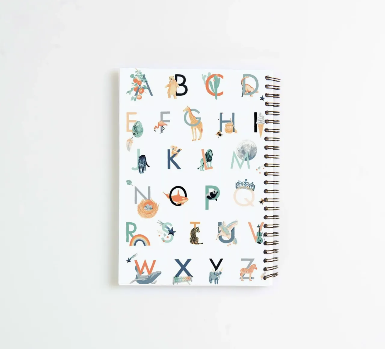 Alphabet spiral notebook by Goed Blauw