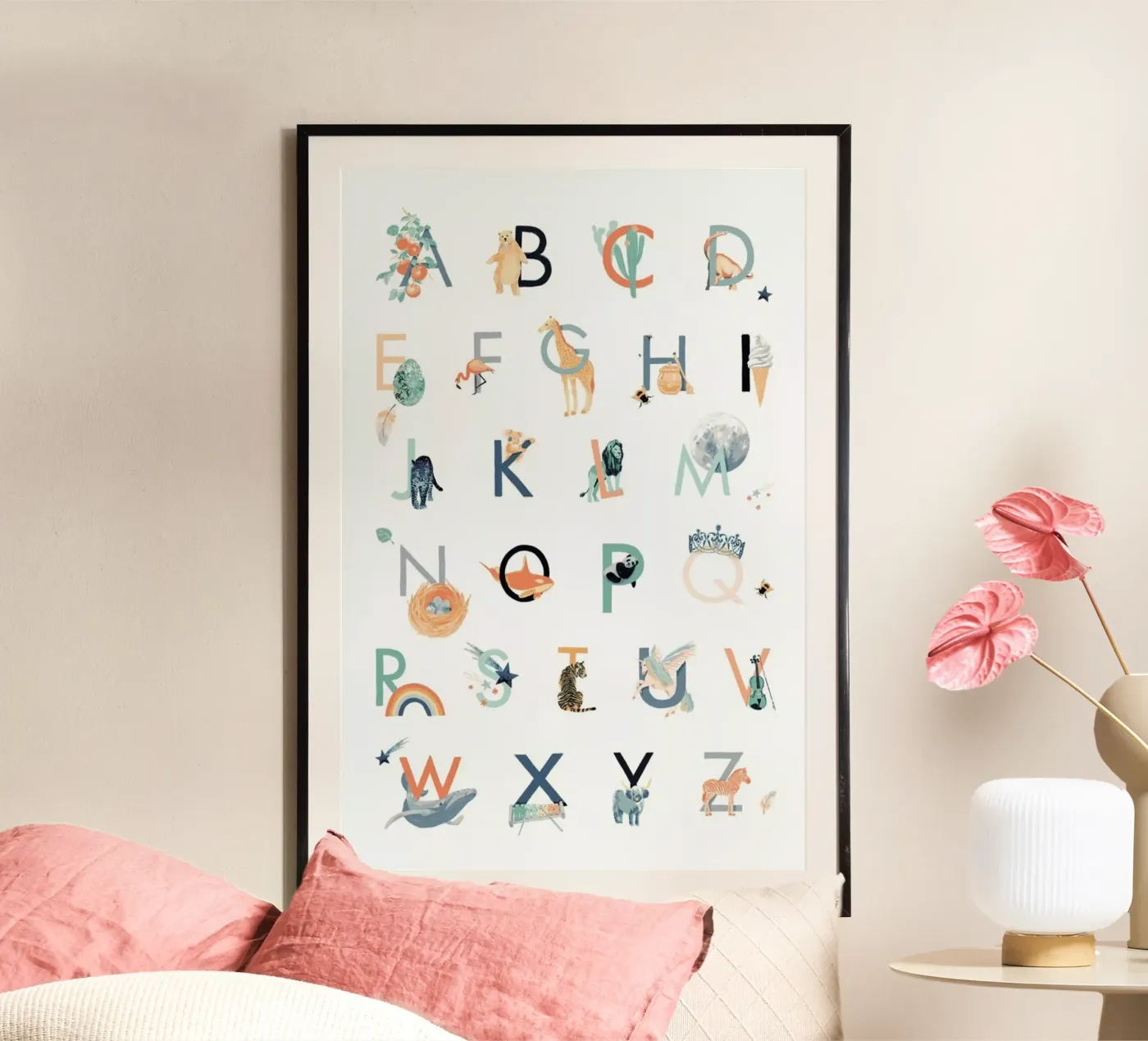 Alphabet poster de Goed Blauw