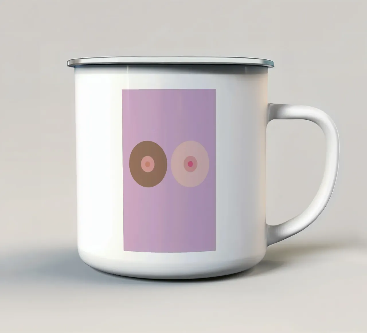 boobs. (mehrere Varianten verfügbar) tazza in smalto da FRICKE DESIGN