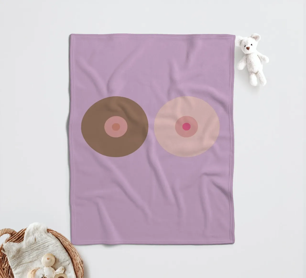 boobs Fleecedecke von FRICKE DESIGN