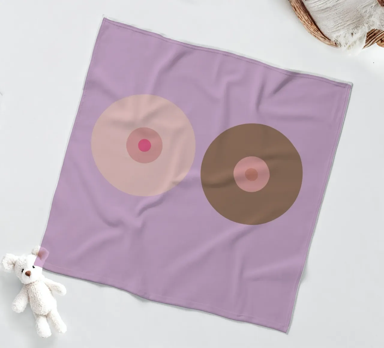 boobs Fleecedecke von FRICKE DESIGN