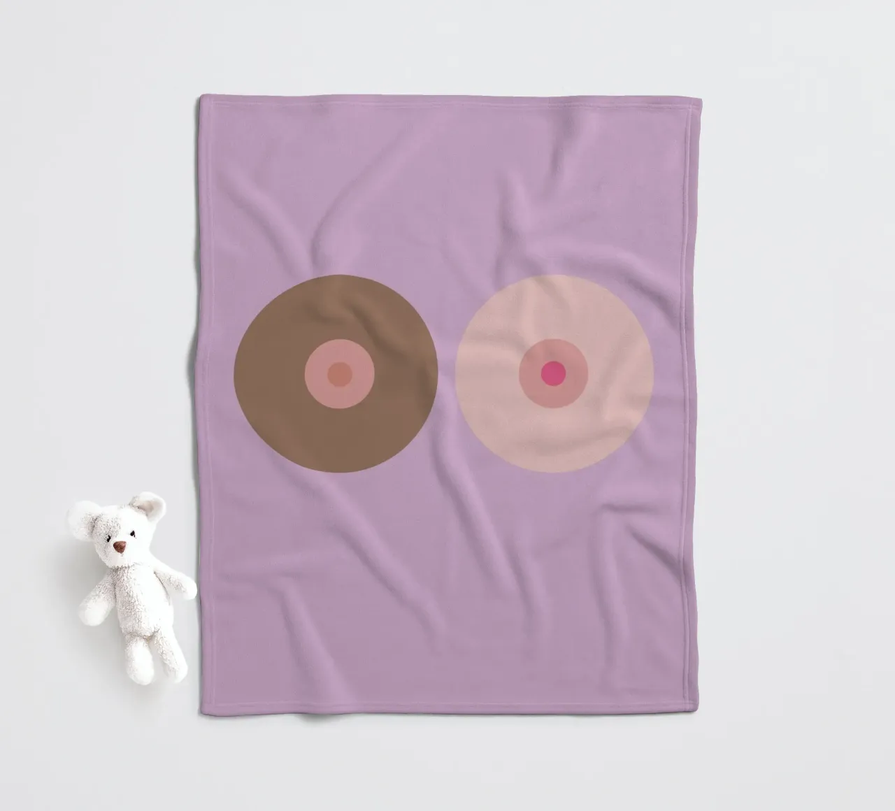 boobs Fleecedecke von FRICKE DESIGN