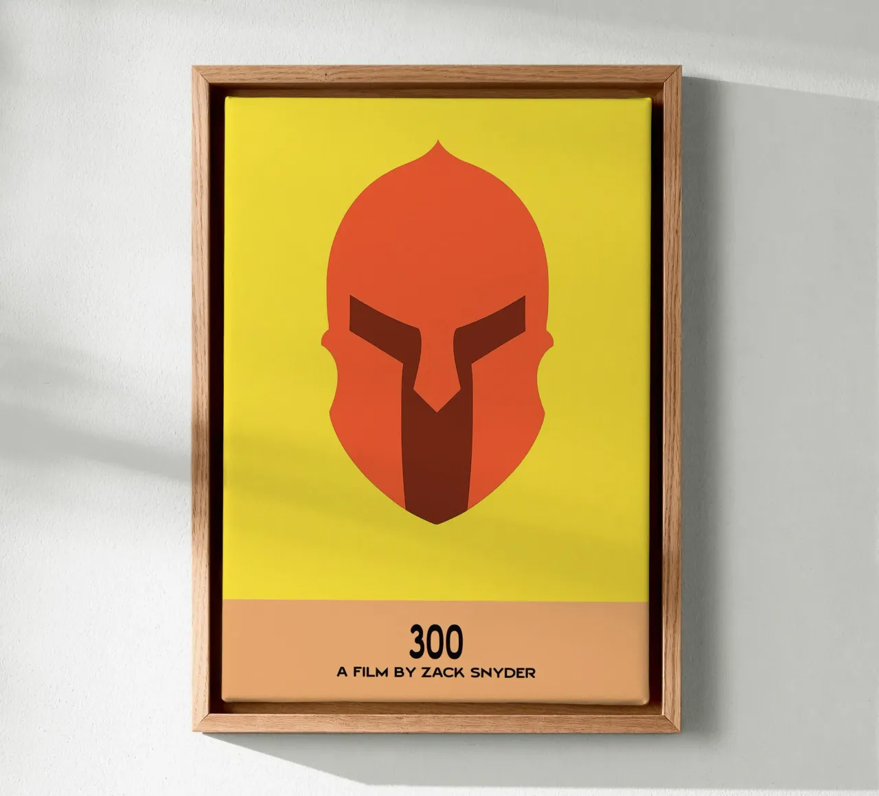 300 Film Kunst Vektor Imagination Leinwand mit Schattenfugenrahmen von whitesand