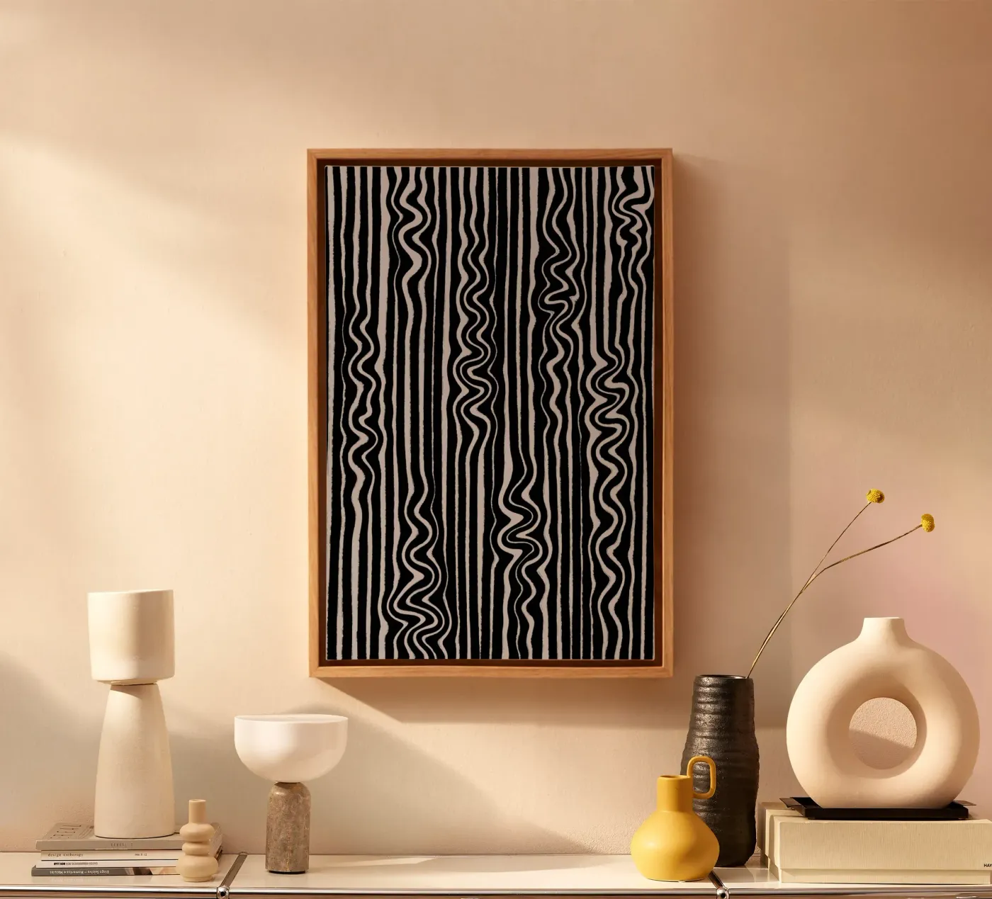 Liquid Thin Lines canvas by treechild