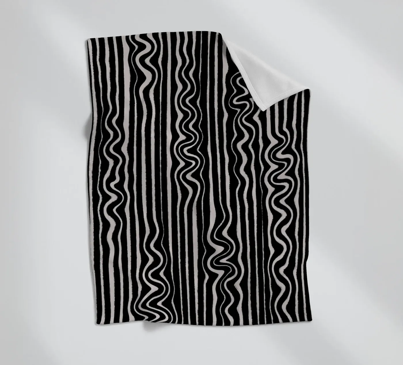 Liquid Thin Lines fleece blanket by treechild