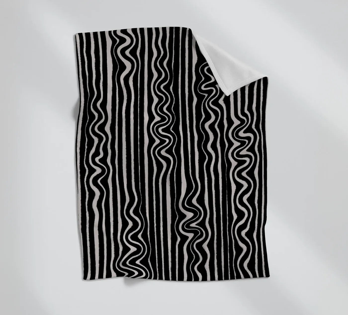 Liquid Thin Lines fleece blanket by treechild