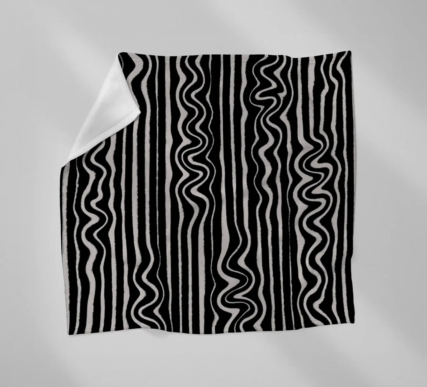 Liquid Thin Lines fleece blanket by treechild