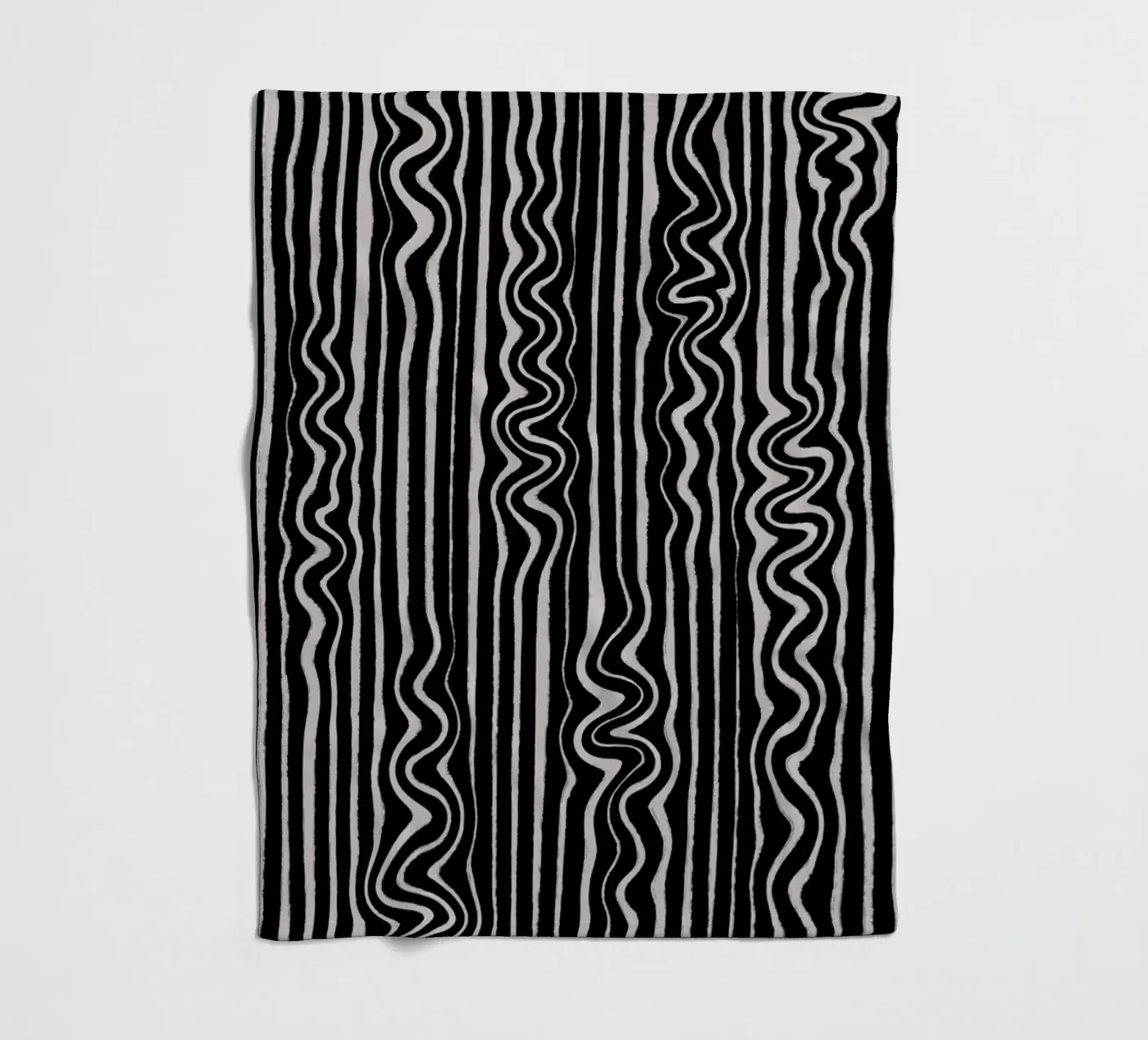 Liquid Thin Lines fleece blanket by treechild