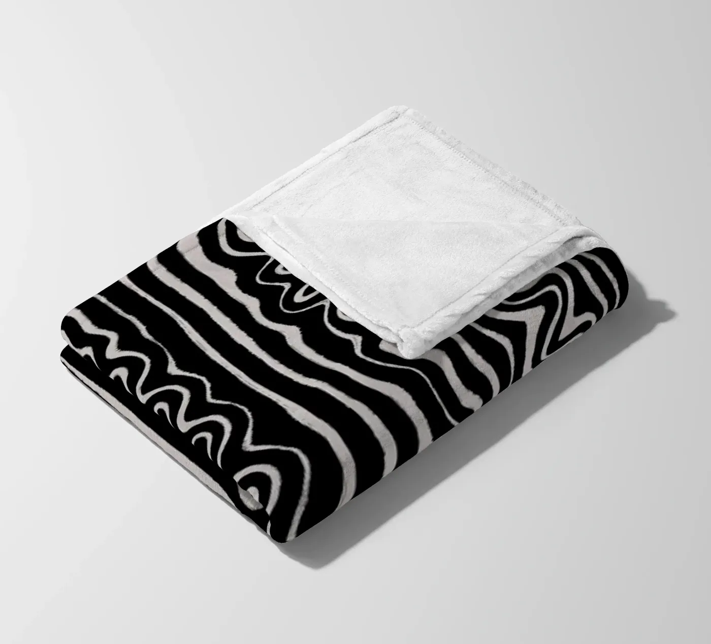 Liquid Thin Lines fleece blanket by treechild