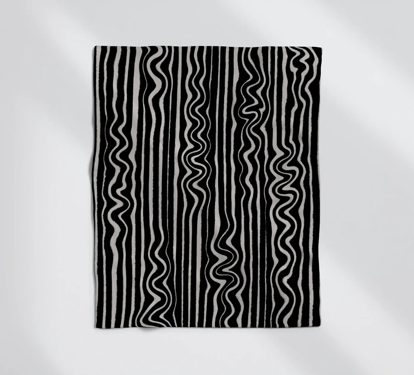 Liquid Thin Lines fleece blanket by treechild