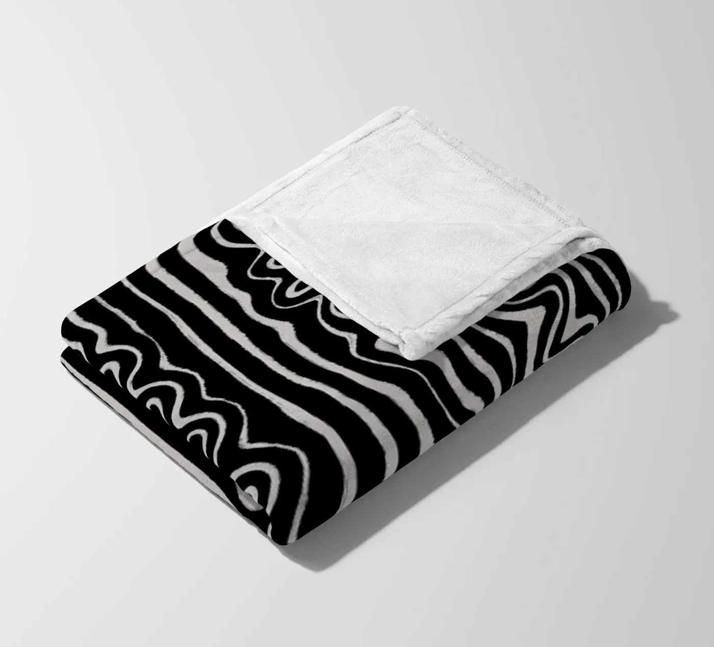 Liquid Thin Lines fleece blanket by treechild