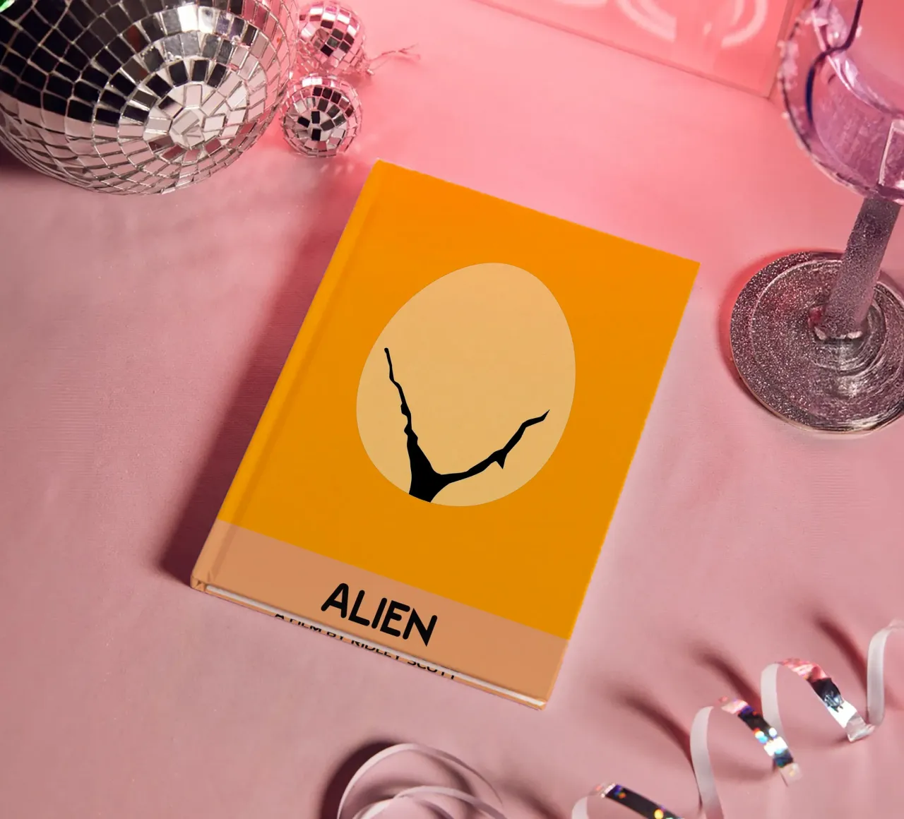 Alien Movie Art Vector Imagination notebook by whitesand