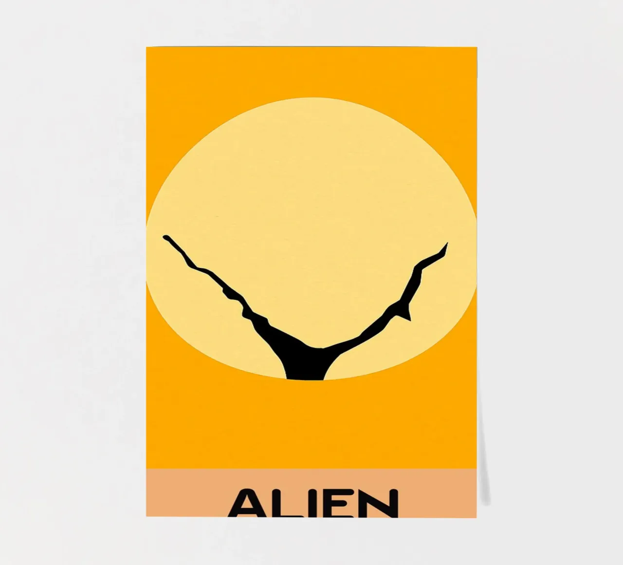 Alien Movie Art Vector Imagination Stickerbogen von whitesand