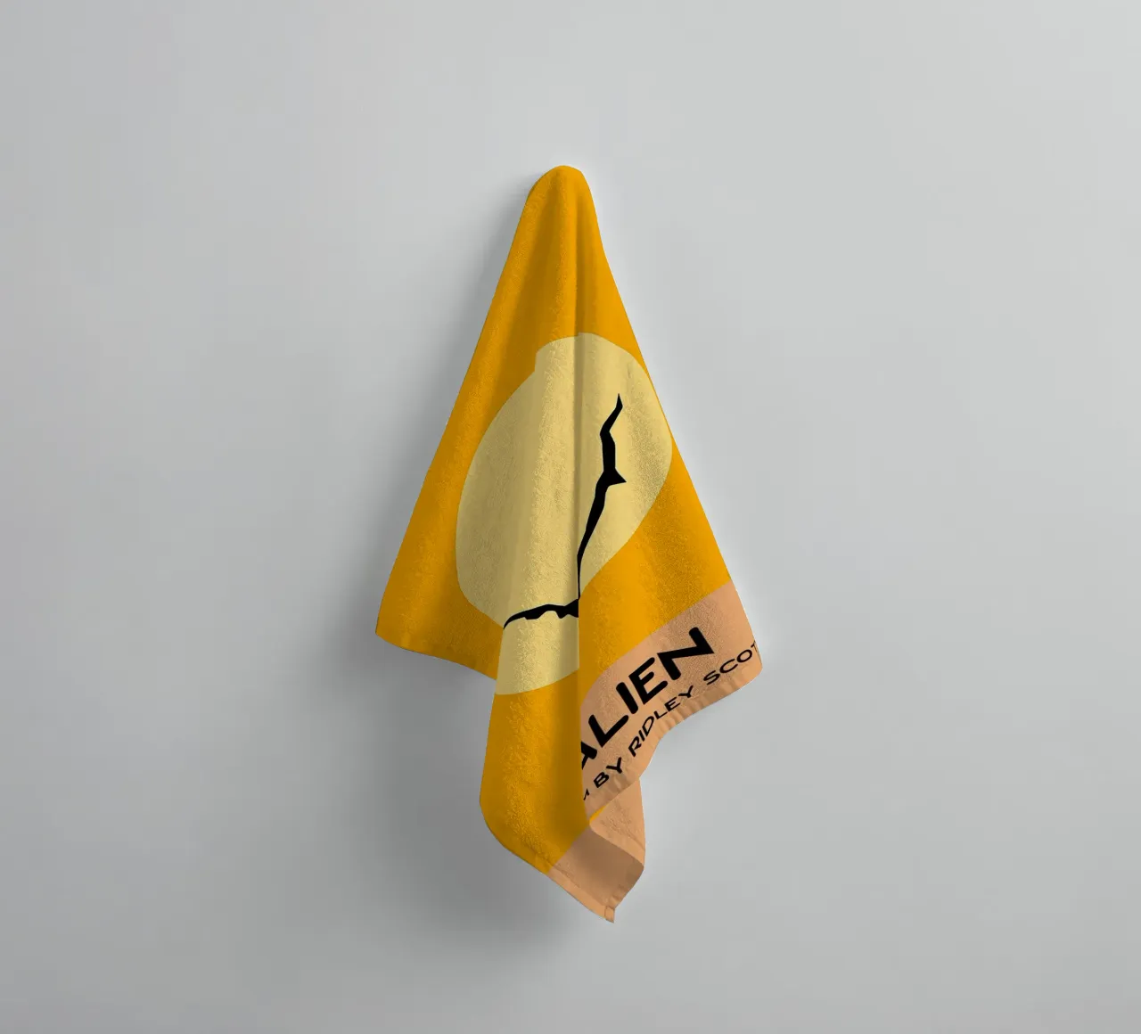 Alien Movie Art Vector Imagination towel by whitesand