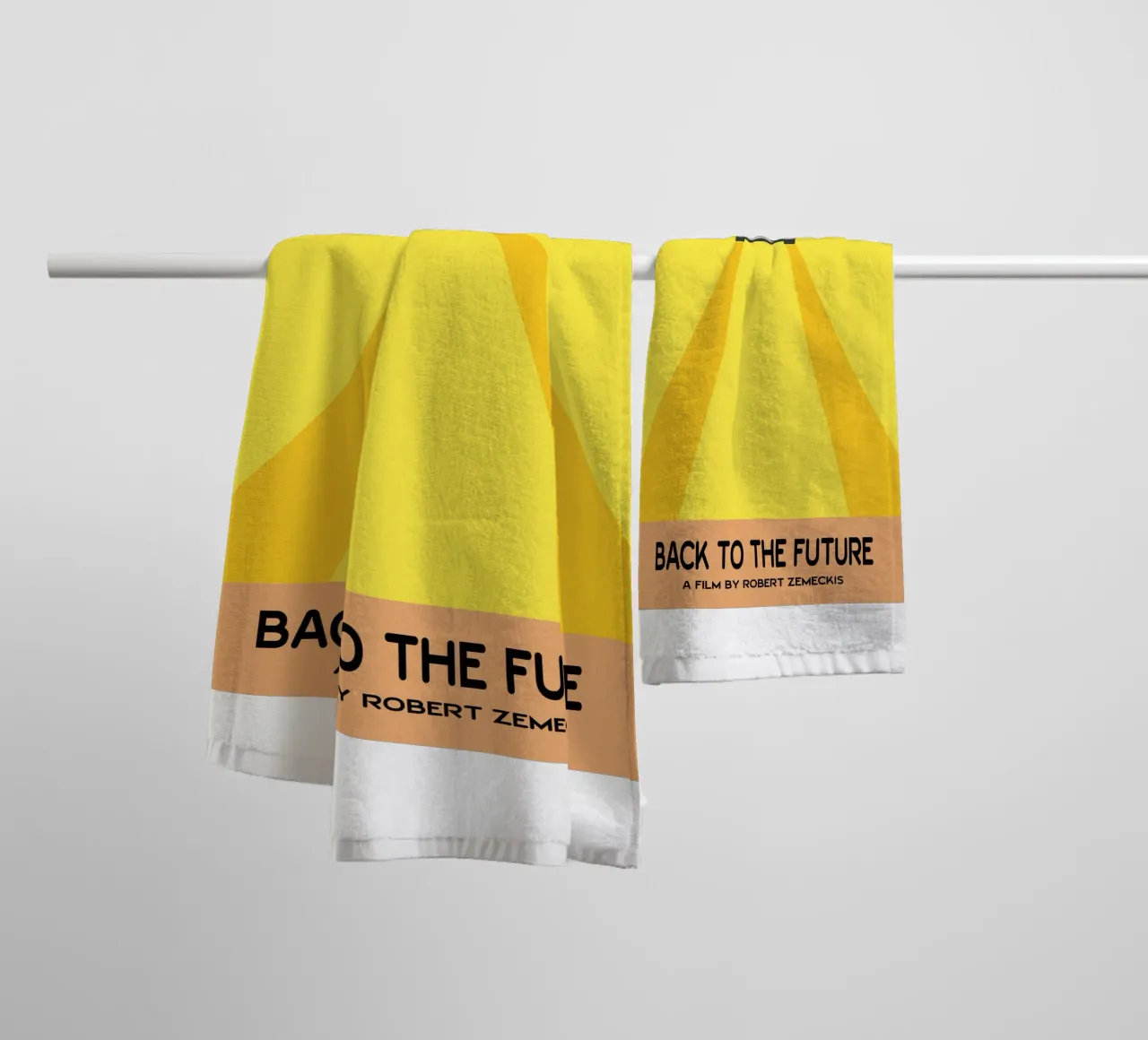 Back to the Future Movie Art Vector Imagination towel by whitesand