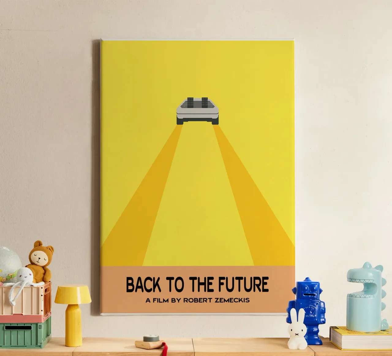 Back to the Future Movie Art Vector Imagination canvas by whitesand