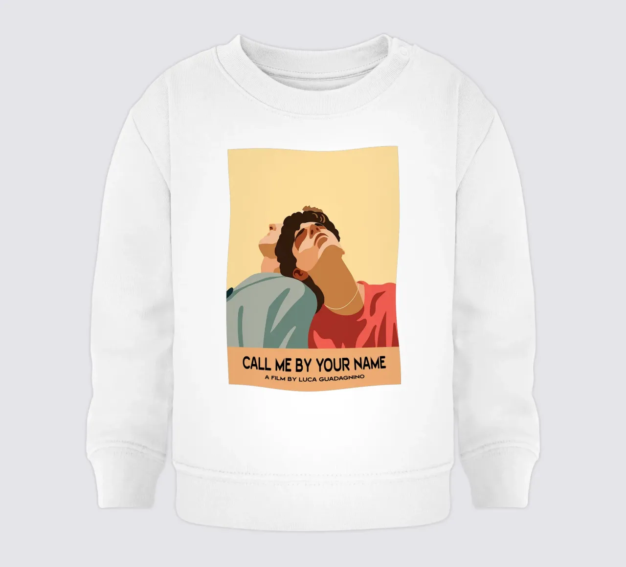 Call Me By Your Name Movie Art Vector Imagination sudadera de bebé de whitesand