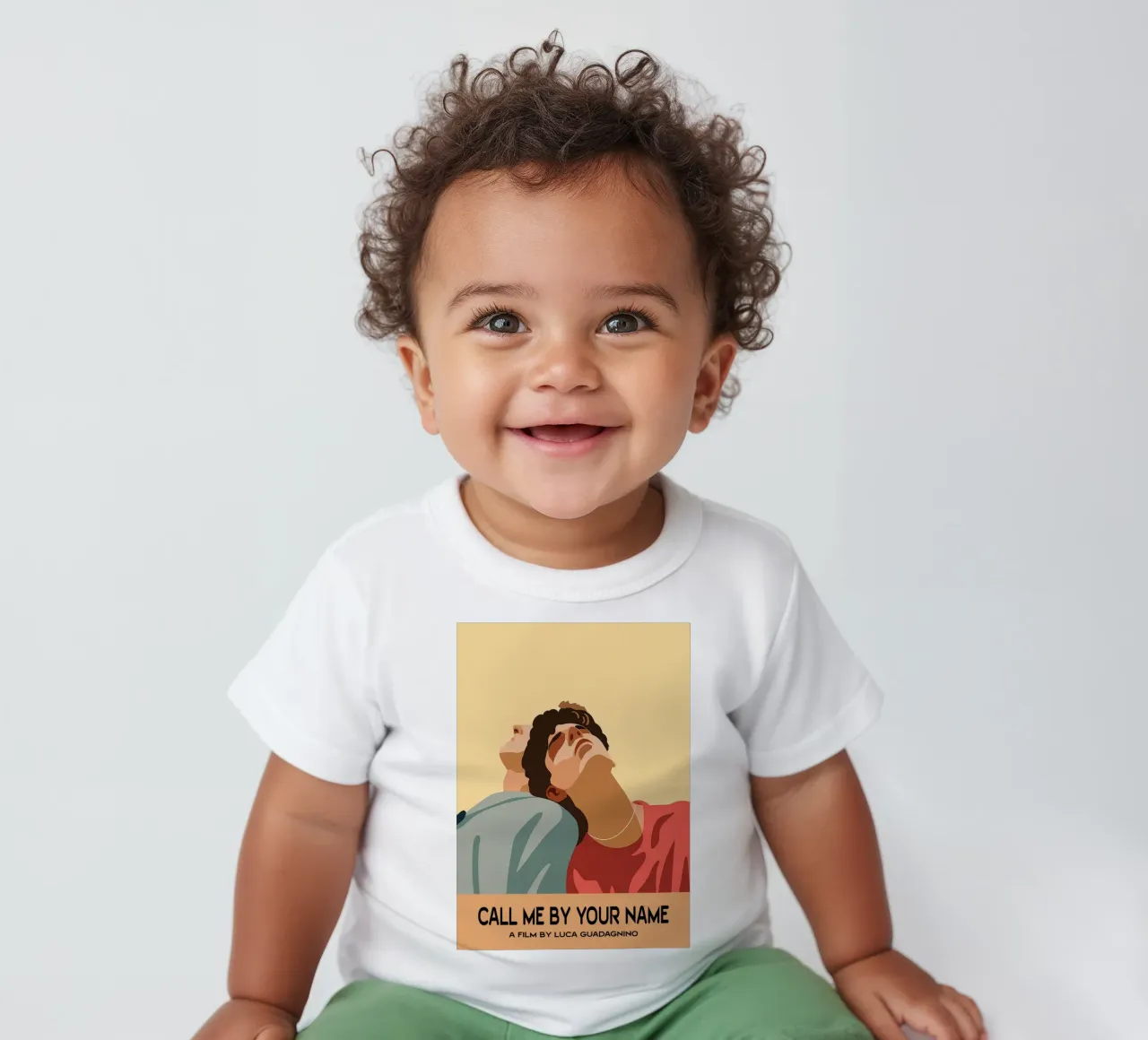 Call Me By Your Name Movie Art Vector Imagination camiseta de bebé de whitesand