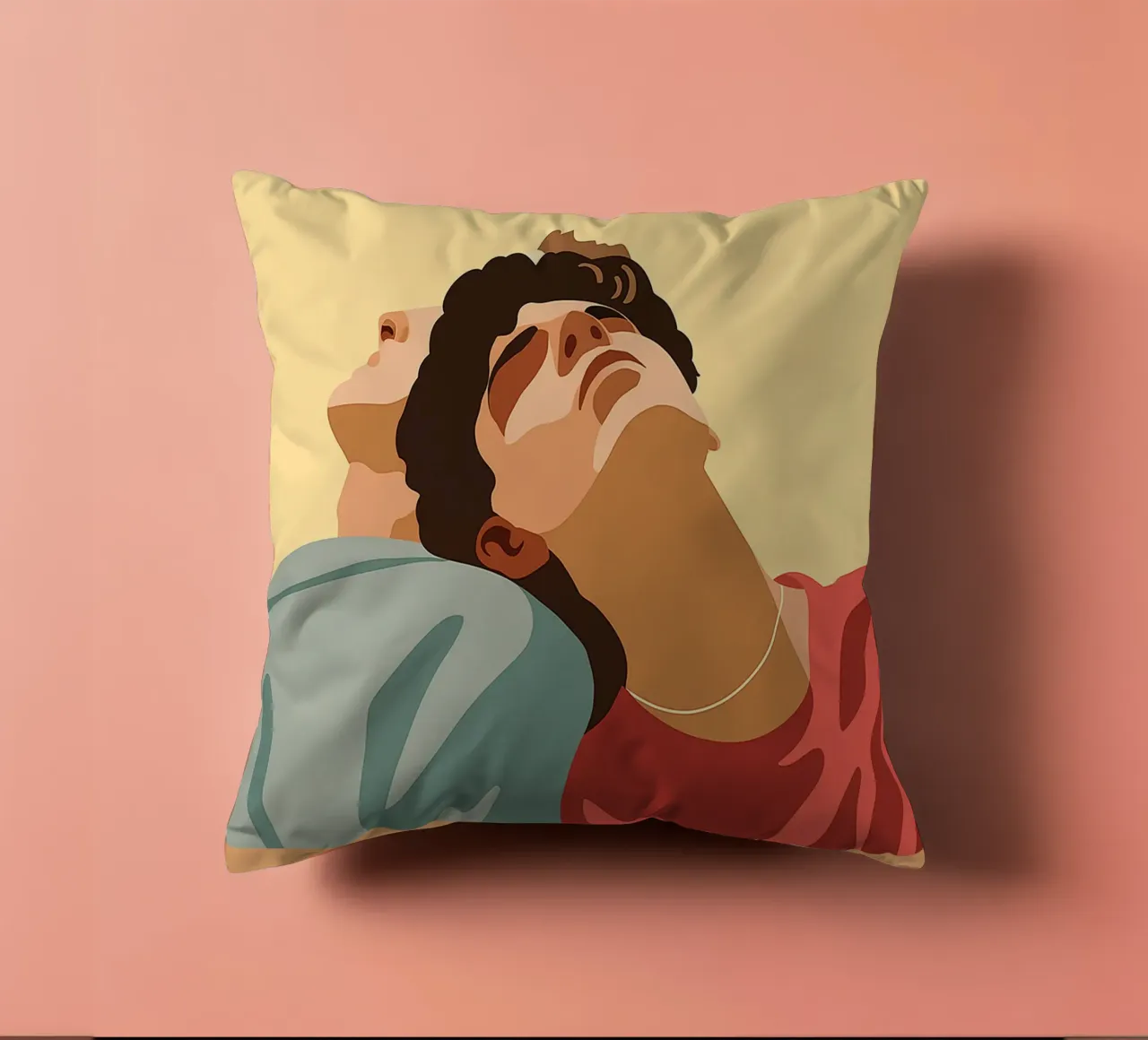 Call Me By Your Name Movie Art Vector Imagination decorative cushion by whitesand