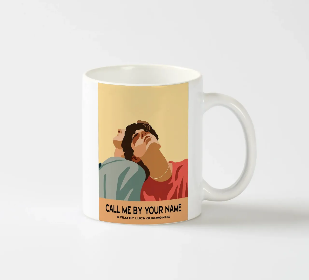 Call Me By Your Name Movie Art Vector Imagination mug en céramique de whitesand