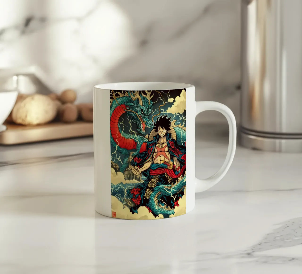 Un pezzo tazza in ceramica da Fleur de Lys