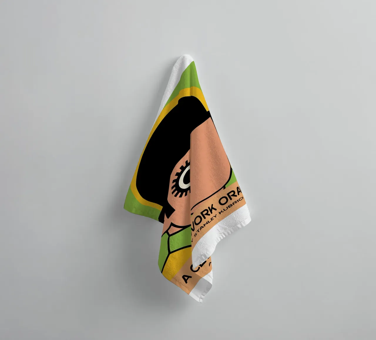 Clockwork Orange Movie Art Vector Imagination towel by whitesand