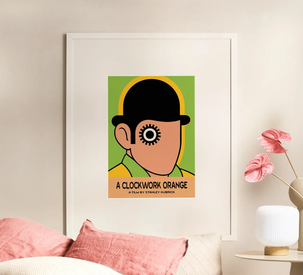 Arancia meccanica film arte immaginazione vettoriale poster da whitesand