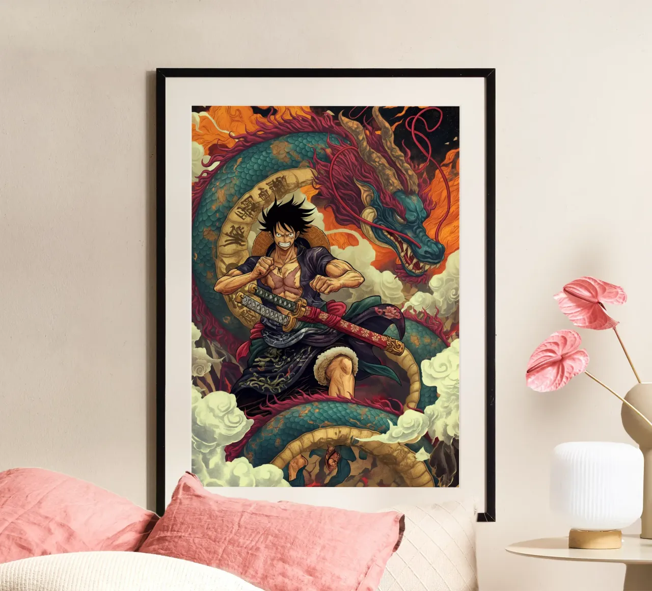 Un pezzo poster con telaio in legno da Fleur de Lys