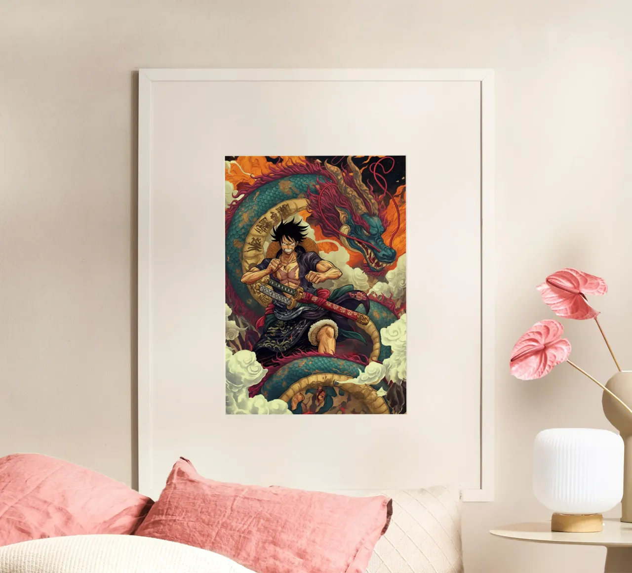 Un pezzo poster con telaio in legno da Fleur de Lys