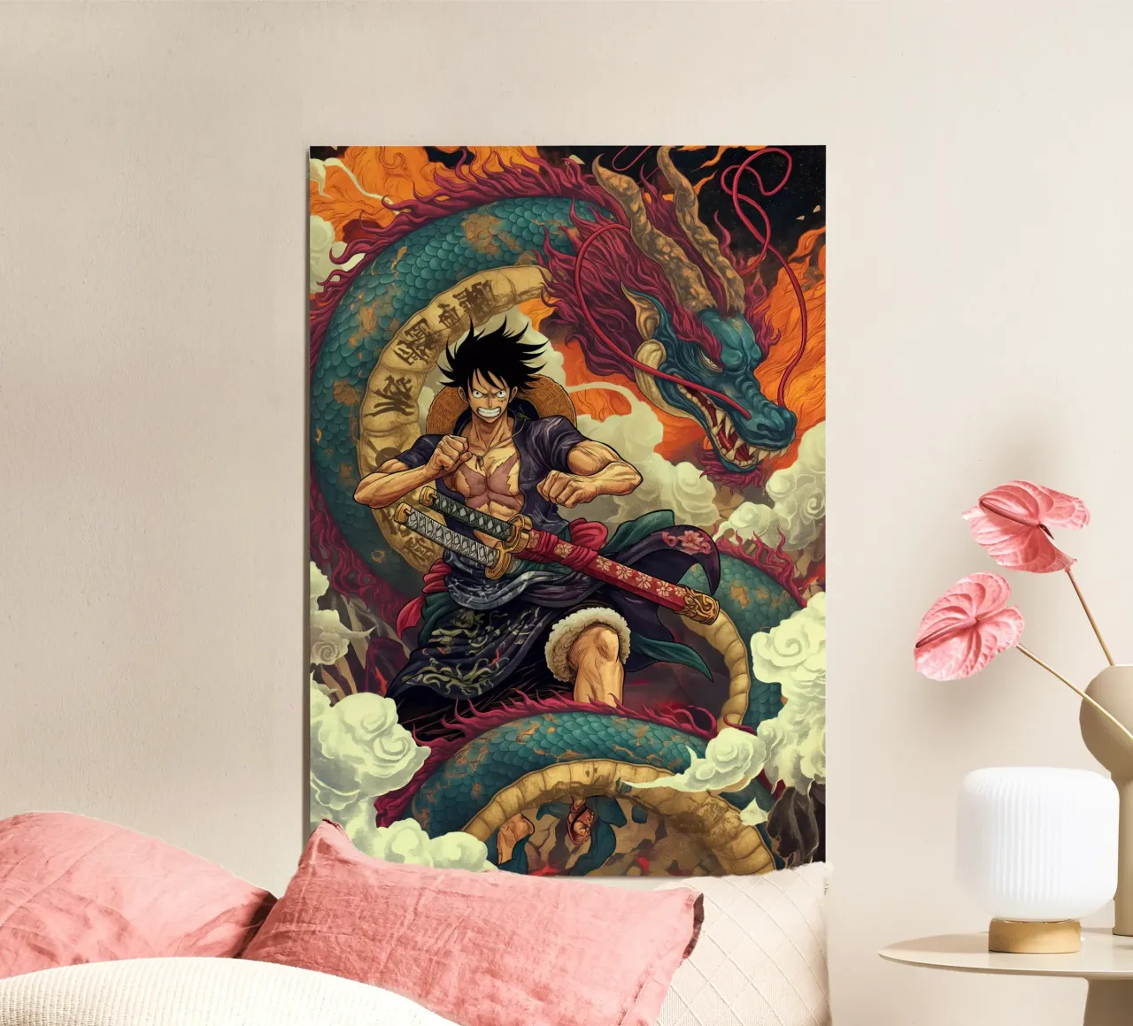 Un pezzo poster con telaio in legno da Fleur de Lys