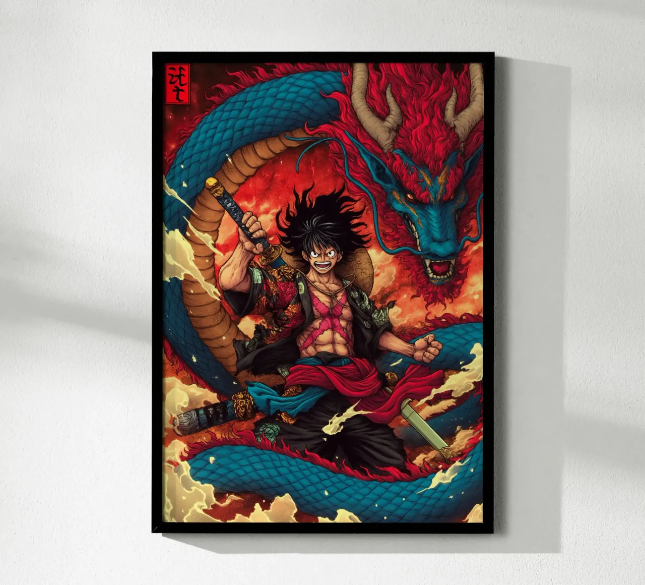 Un pezzo poster con telaio in legno da Fleur de Lys