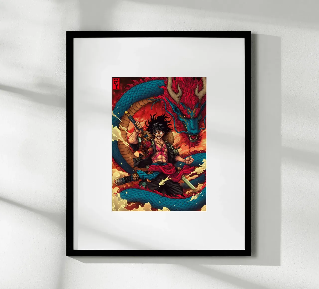 Un pezzo poster con telaio in legno da Fleur de Lys