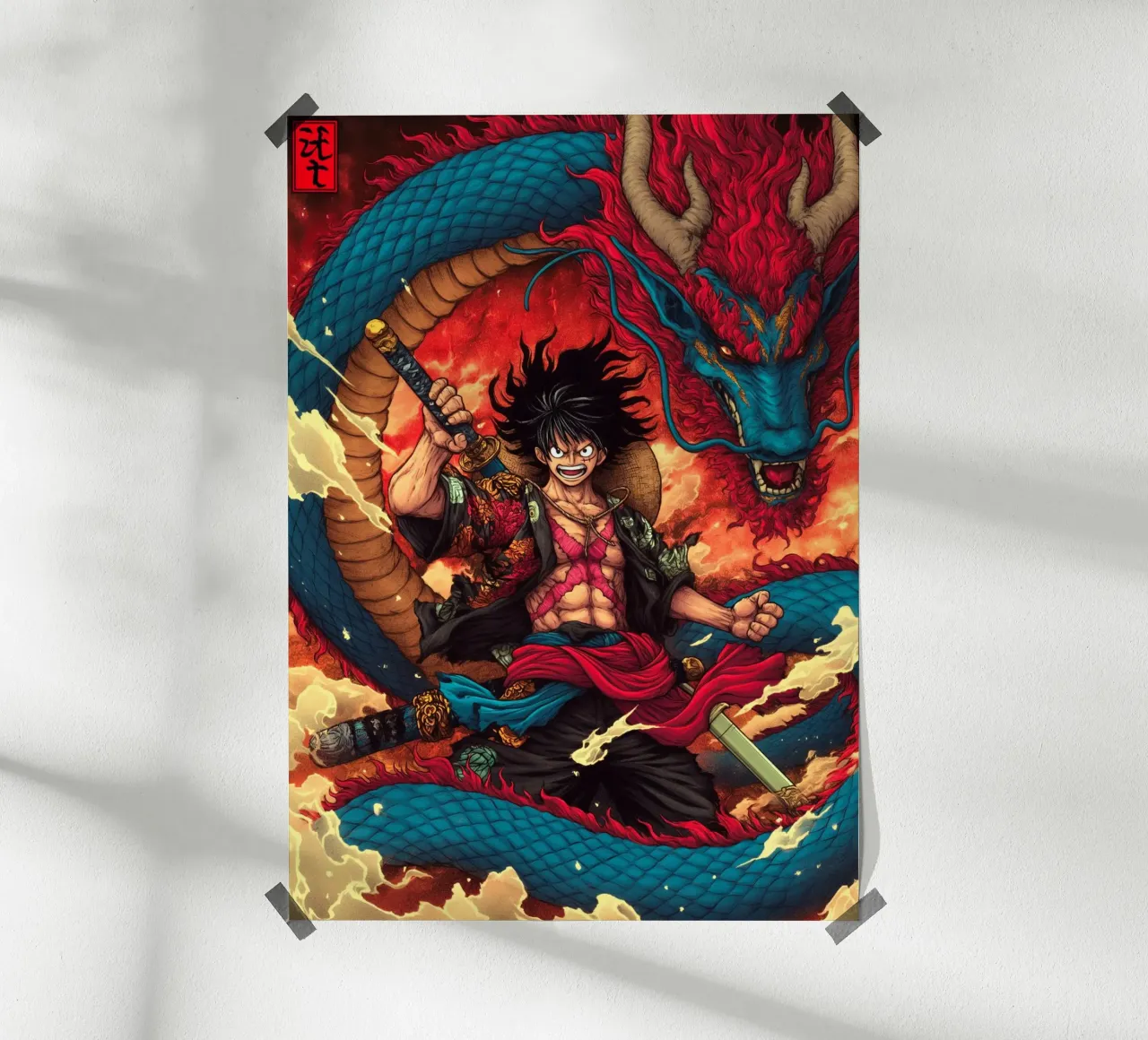 Un pezzo poster con telaio in legno da Fleur de Lys
