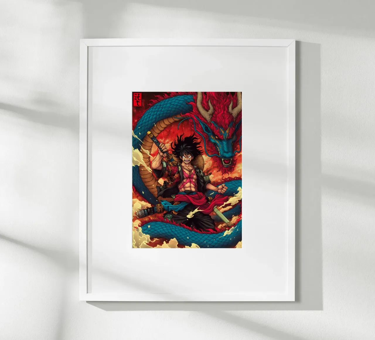 Un pezzo poster con telaio in legno da Fleur de Lys