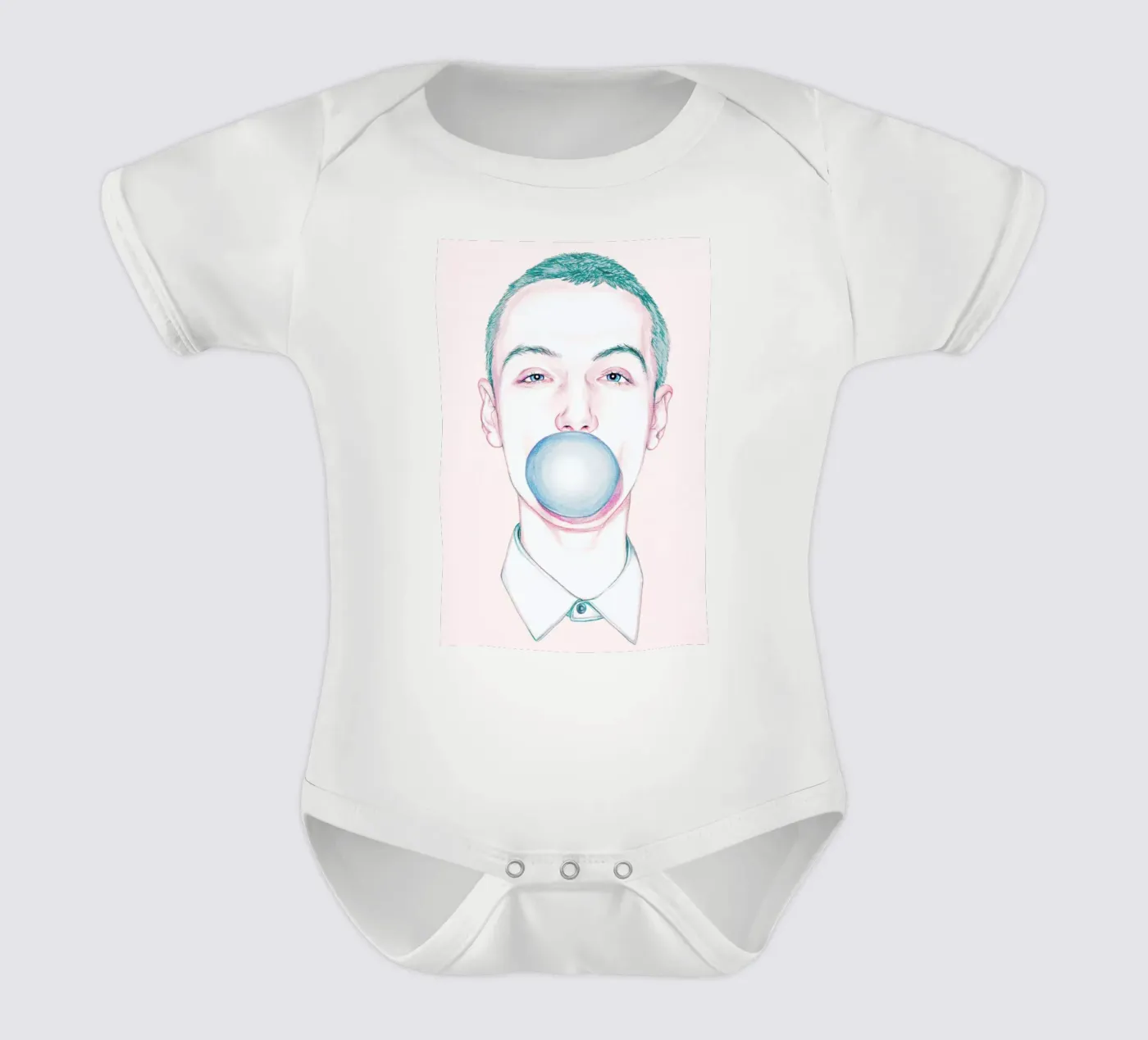 Bubble Boy Kurzarm Babybody von Laura O'Connor
