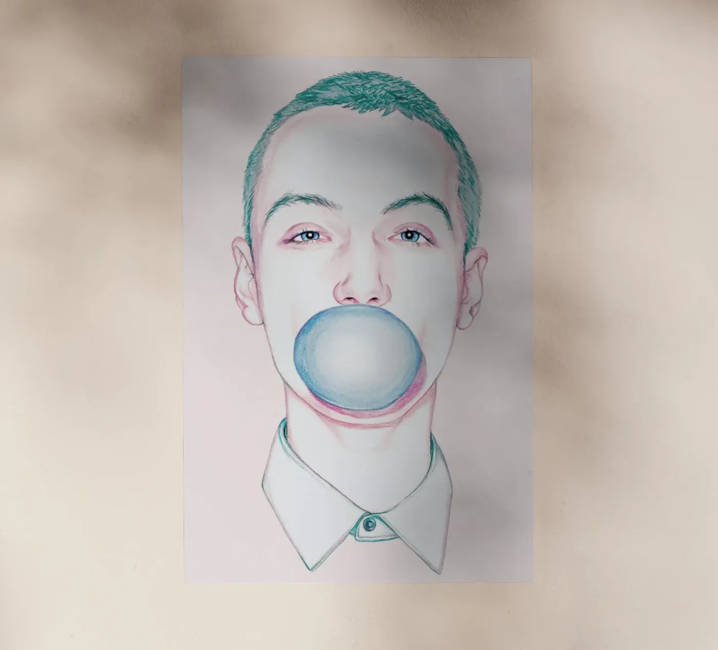 Bubble Boy backlit film by Laura O'Connor
