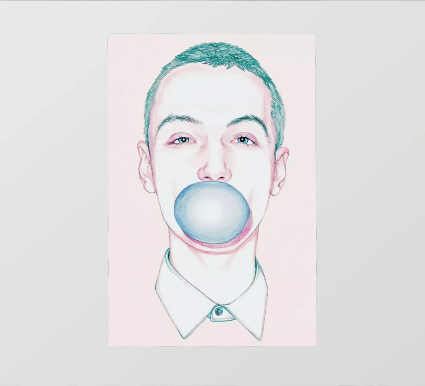 Bubble Boy pvc cover by Laura O'Connor