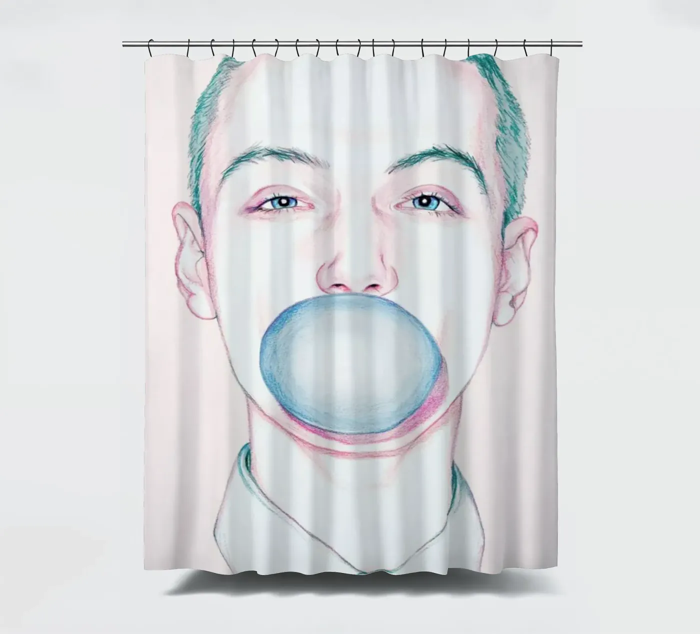 Bubble Boy Duschvorhang von Laura O'Connor