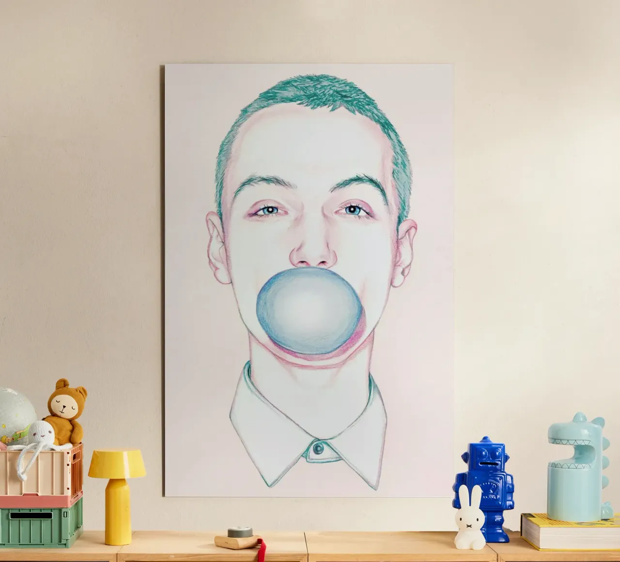Bubble Boy alluminio dibond da Laura O'Connor