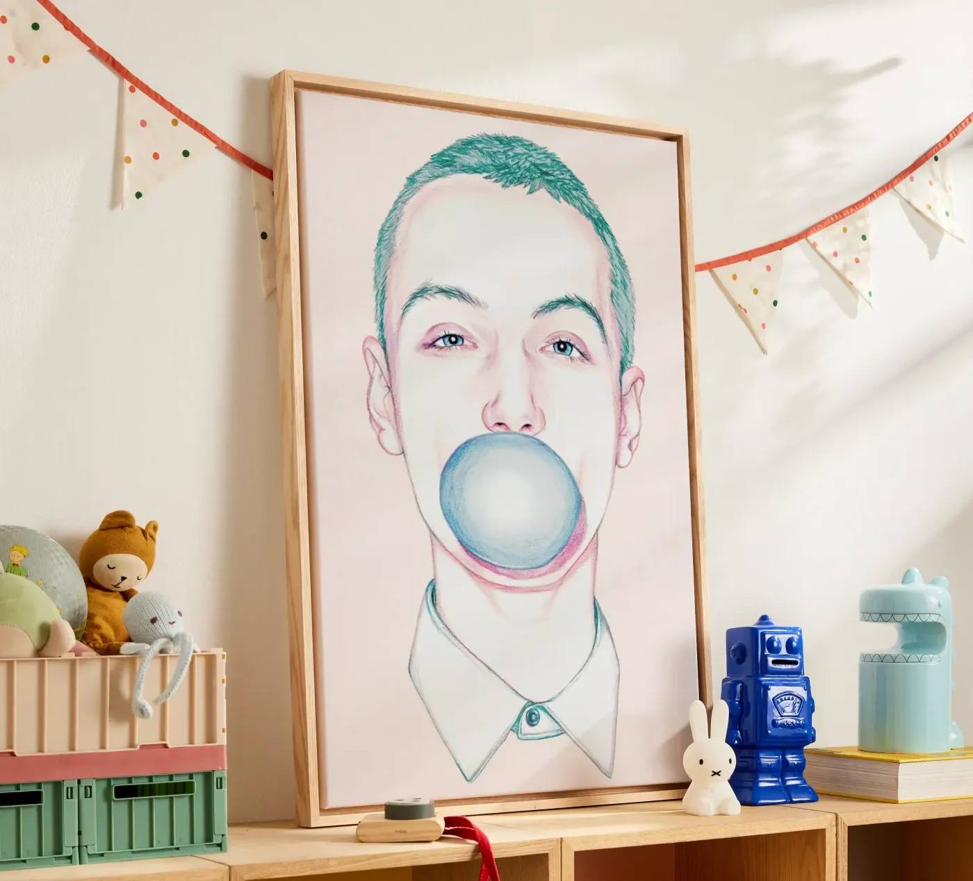 Bubble Boy Leinwand von Laura O'Connor