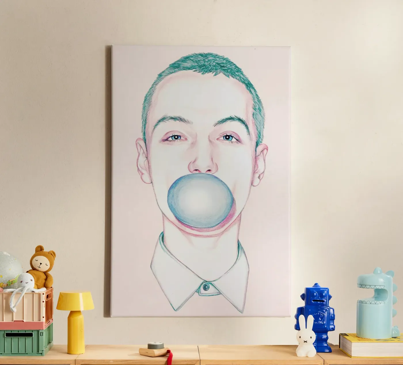 Bubble Boy Leinwand von Laura O'Connor