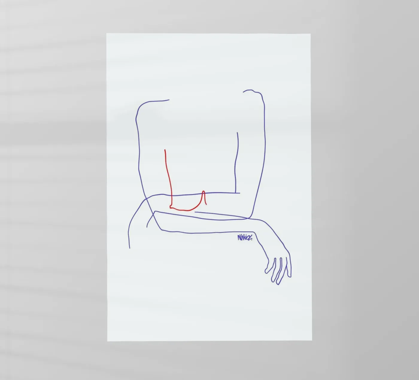 Red backlit folie van Ninhol