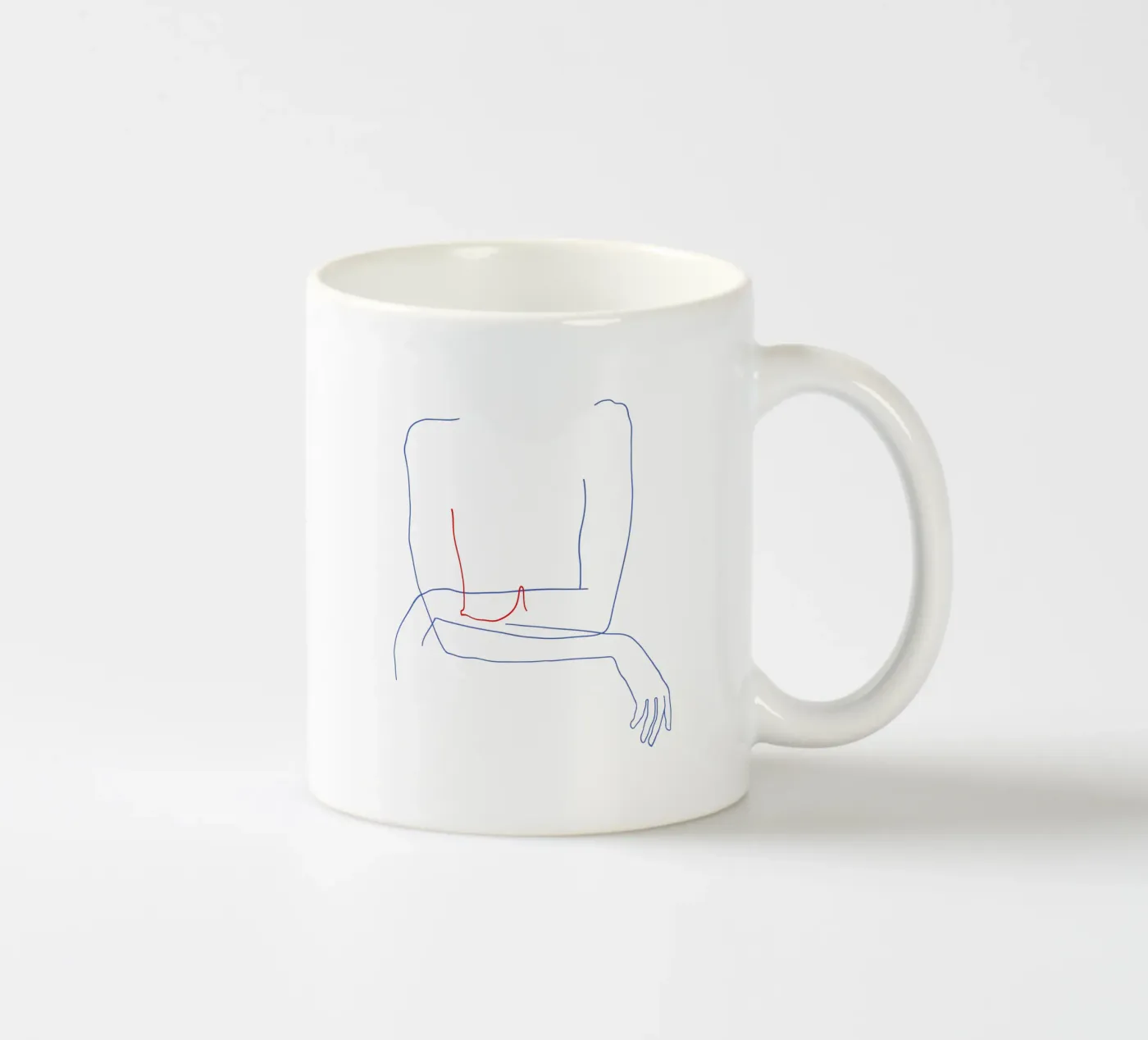 Red ceramic mug by Ninhol